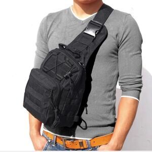 Tactical Molle Sling Shoulder Bag Assault Backpack Crossbody Messenger Chest Bag